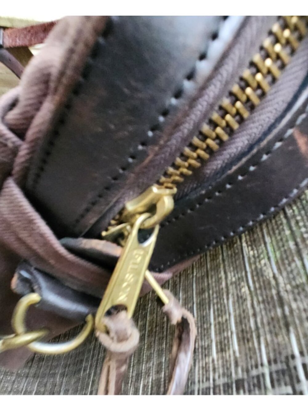 Filson Original Rugged Twill Briefcase Brown Messenger Bag w Strap 256 70256 USA - Picture 11 of 14